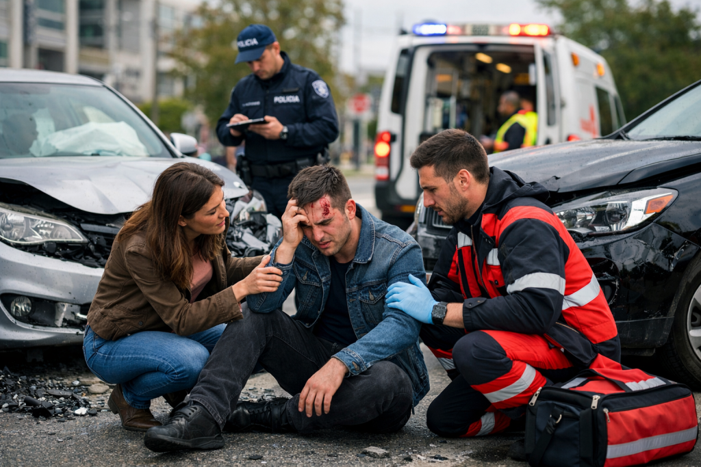 qué hacer después de un accidente de tráfico