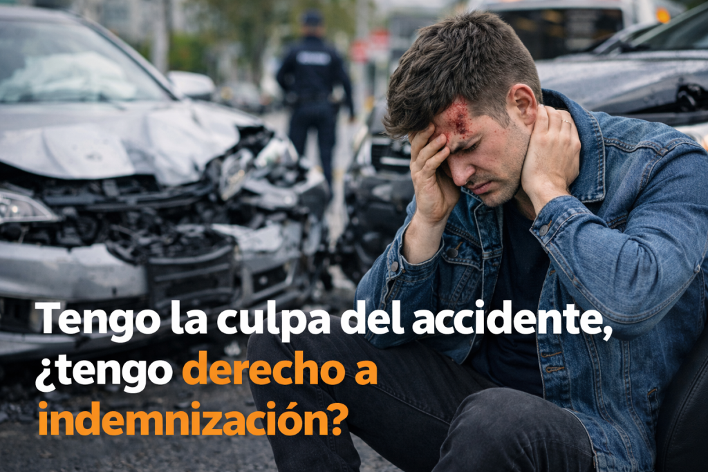 tengo la culpa del accidente tengo derecho a indemnización