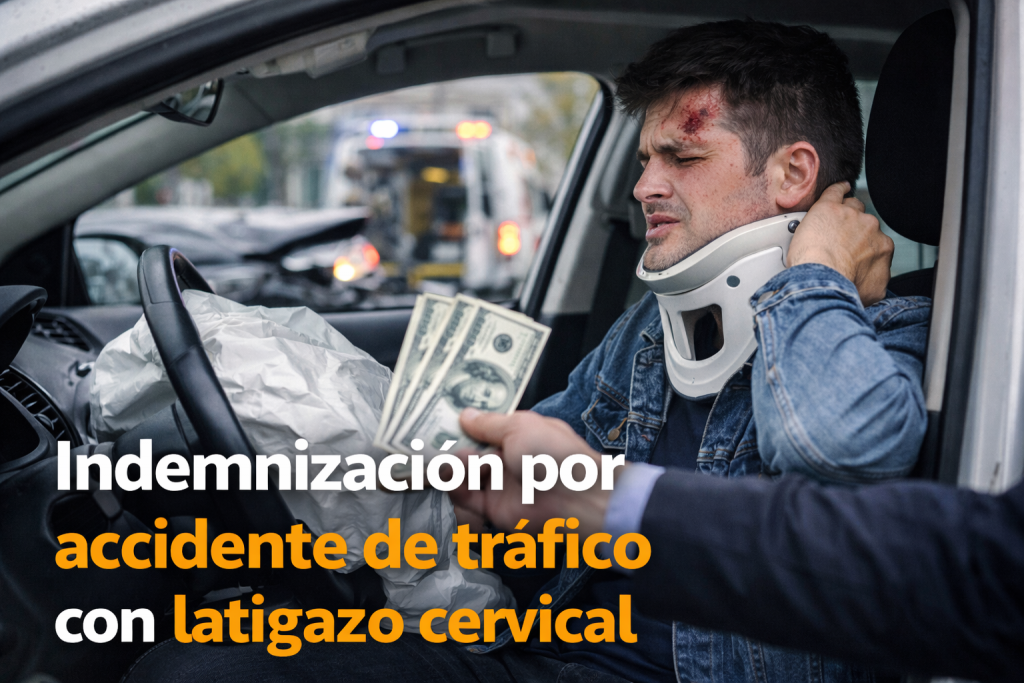 indemnización por accidente de tráfico con latigazo cervical