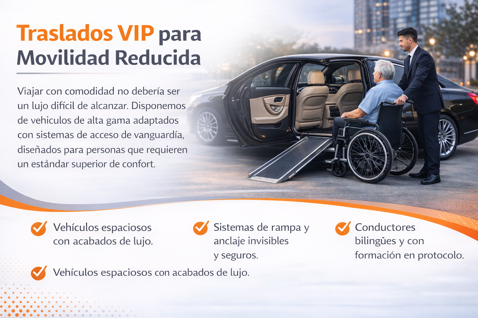 traslados vip para movilidad reducida