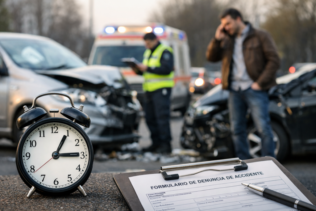 cuánto tiempo tengo para denunciar un accidente de tráfico