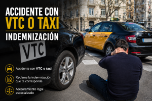 Accidente con VTC o taxi indemnización en España: cómo reclamar y qué derechos tiene la víctima