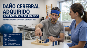 Daño cerebral adquirido tras un accidente de tráfico: tratamiento, rehabilitación y derechos