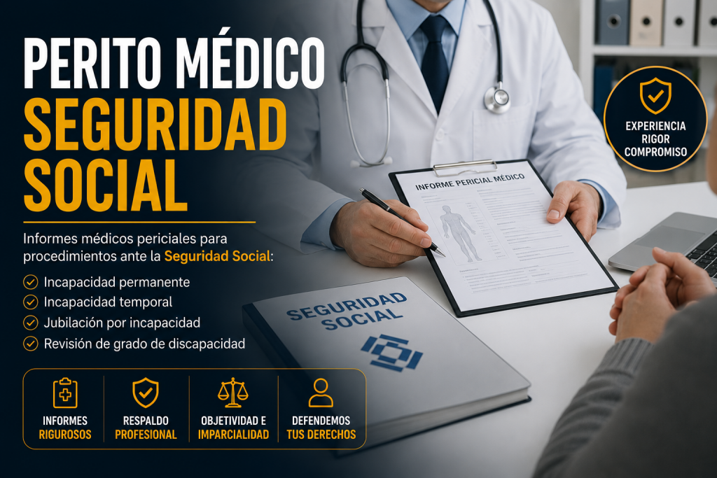 Perito médico Seguridad Social: funciones, cuándo interviene y cuál es su papel en las incapacidades en España perito médico seguridad social