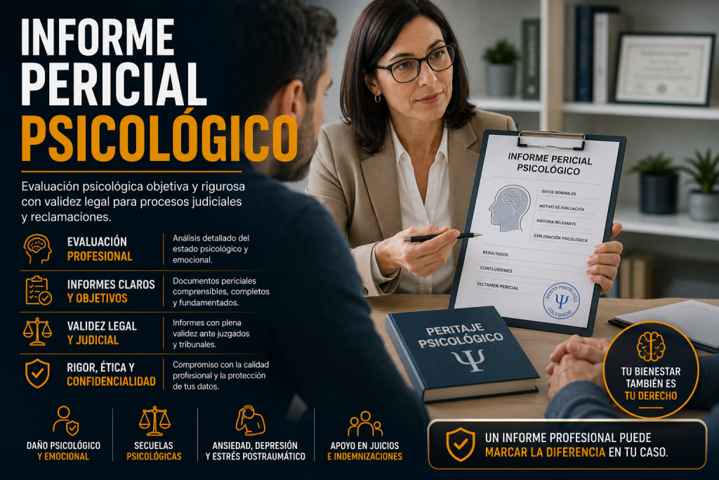 Informe pericial psicológico: qué es, cuándo se realiza y cuál es su importancia en España informe pericial psicológico