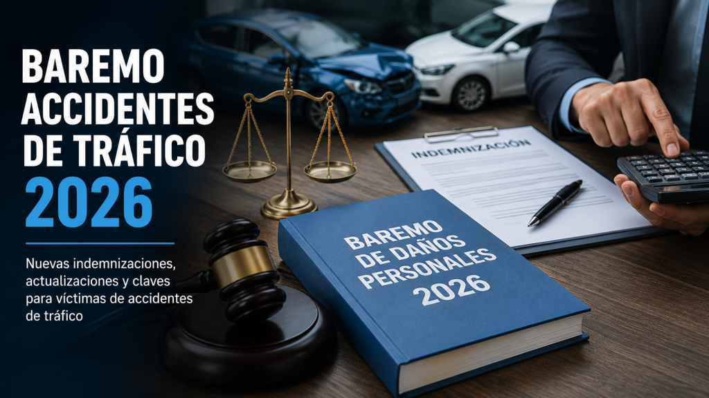 Baremo de accidentes de tráfico en España: cómo se calculan las indemnizaciones y las secuelas Baremo accidentes de tráfico 2026