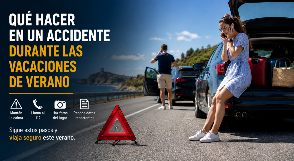 Guía práctica para actuar correctamente en un accidente durante las vacaciones de verano en España Qué hacer en un accidente durante las vacaciones de verano